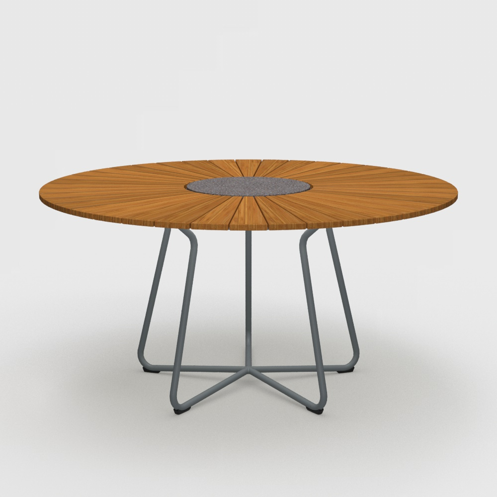 Circle Bamboo Round 59&quot; Dining Table