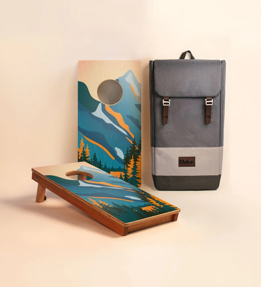 Elakai Grand Teton 1'x2' Compact Travel Cornhole Boards - Set of 2