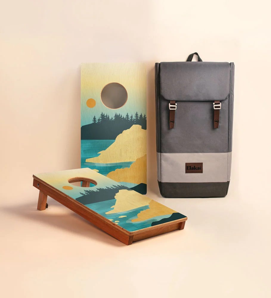 Elakai Acadia 1&#039;x2&#039; Compact Travel Cornhole Boards - Set of 2