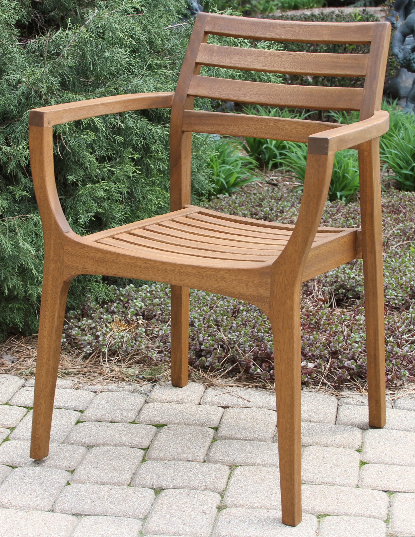Brazilian Eucalyptus Danish Stacking Chair - Set of 4