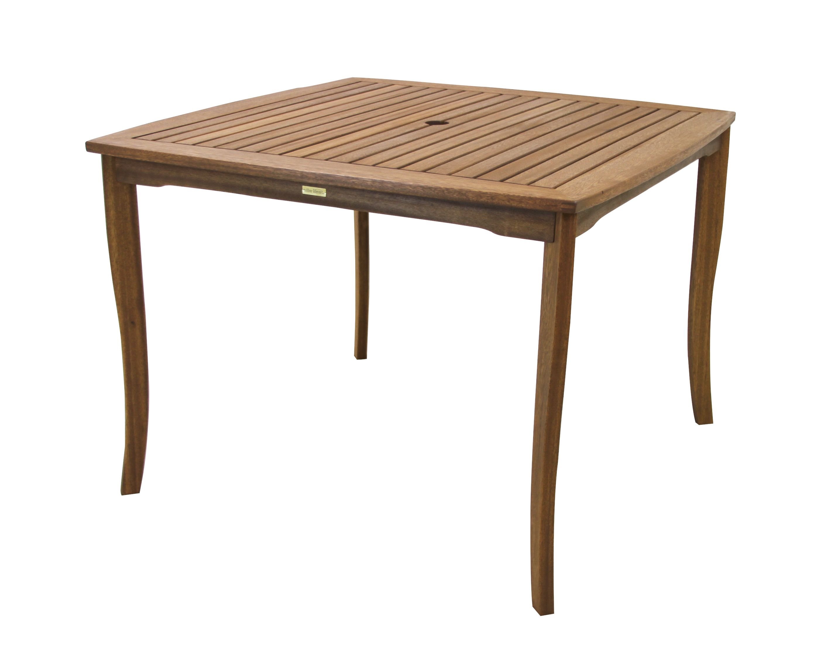 Outdoor Interiors 42" Square Eucalyptus Dining Table