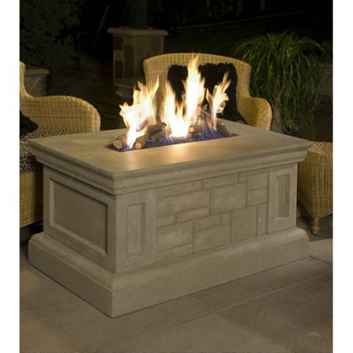 Rectangular Fire Pit Table