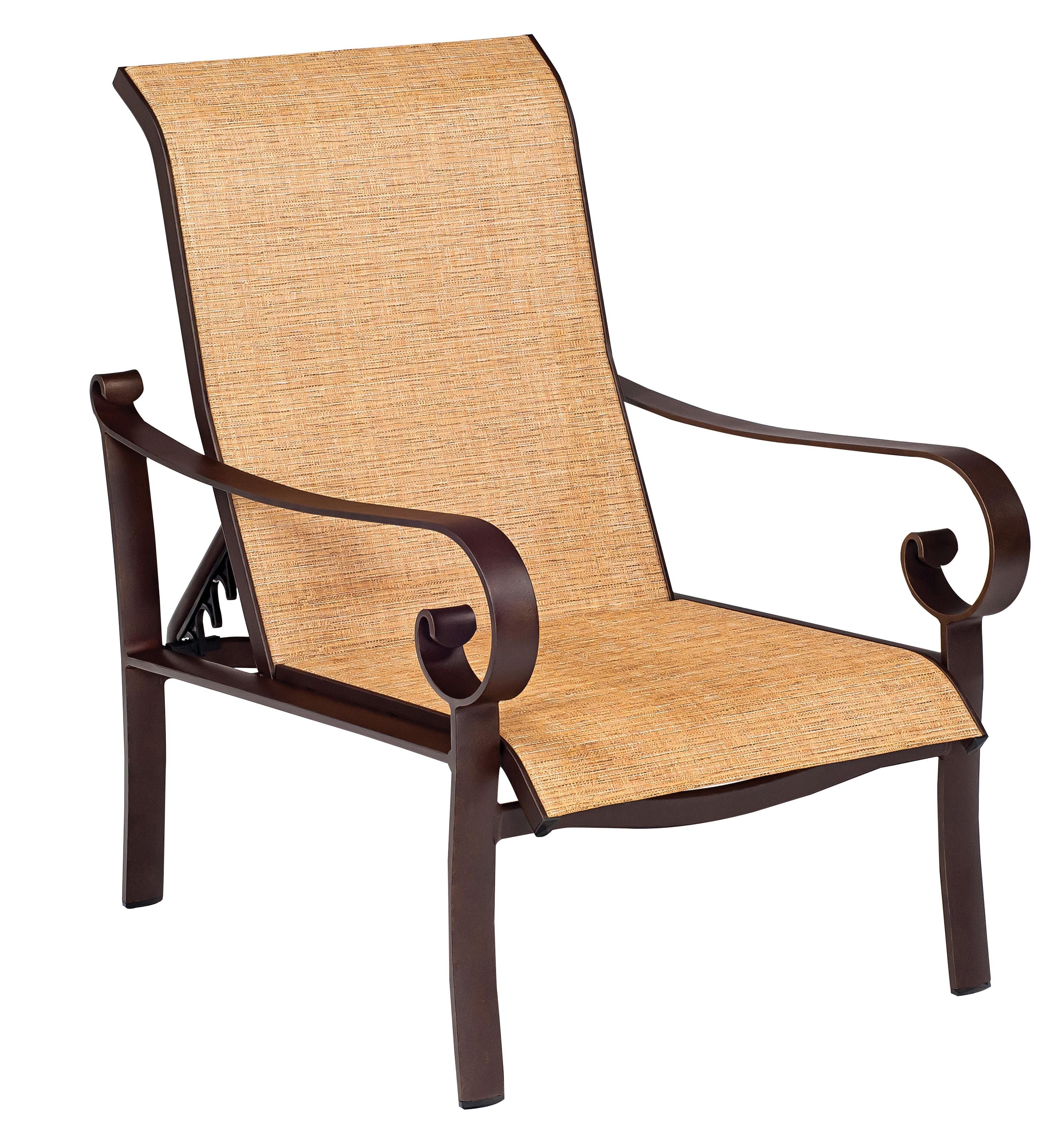 Woodard Belden Aluminum Sling Adjustable Lounge Chair
