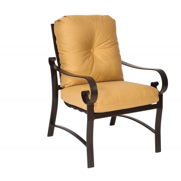 Woodard Belden Aluminum Cushion Dining Arm Chair
