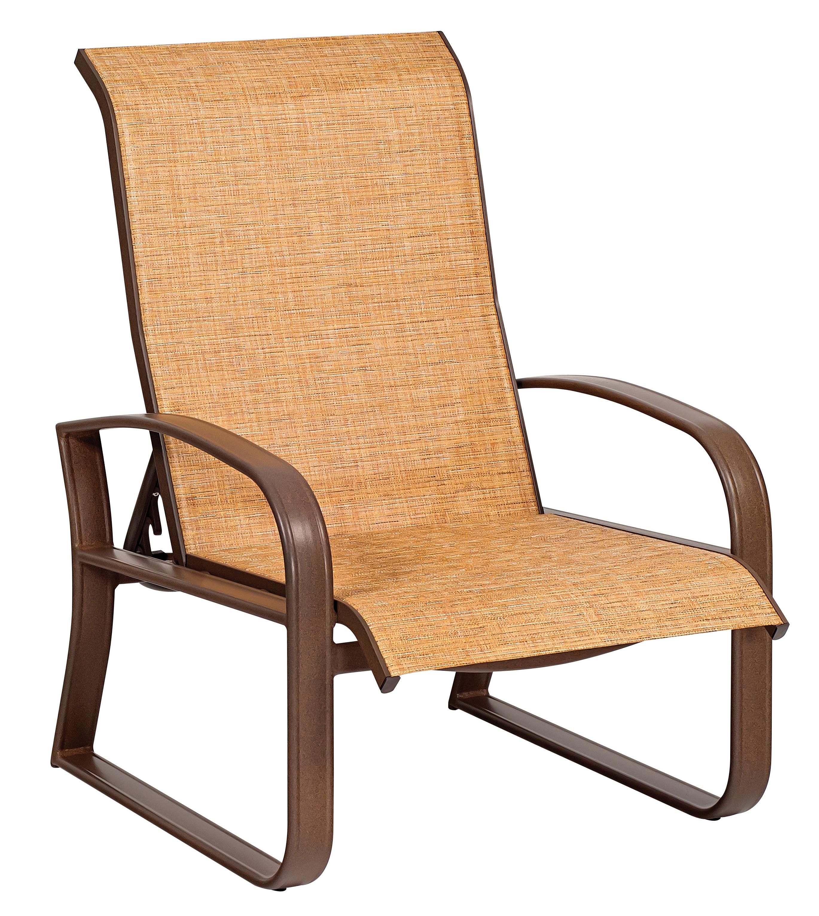 Woodard Cayman Isle Aluminum Sling Adjustable Lounge Chair