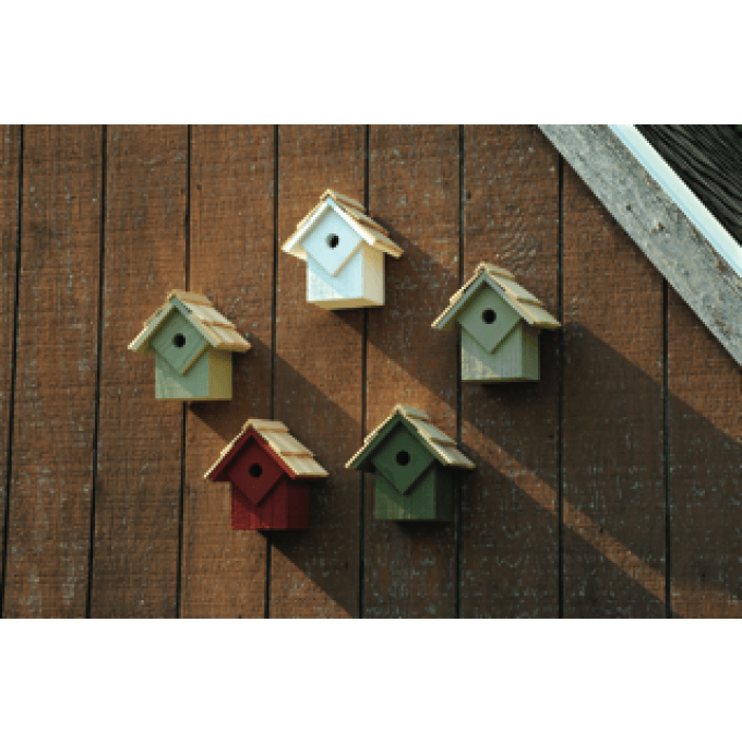 Heartwood Summer Home Birdhouse Set - Natural Colors  by Heartwood