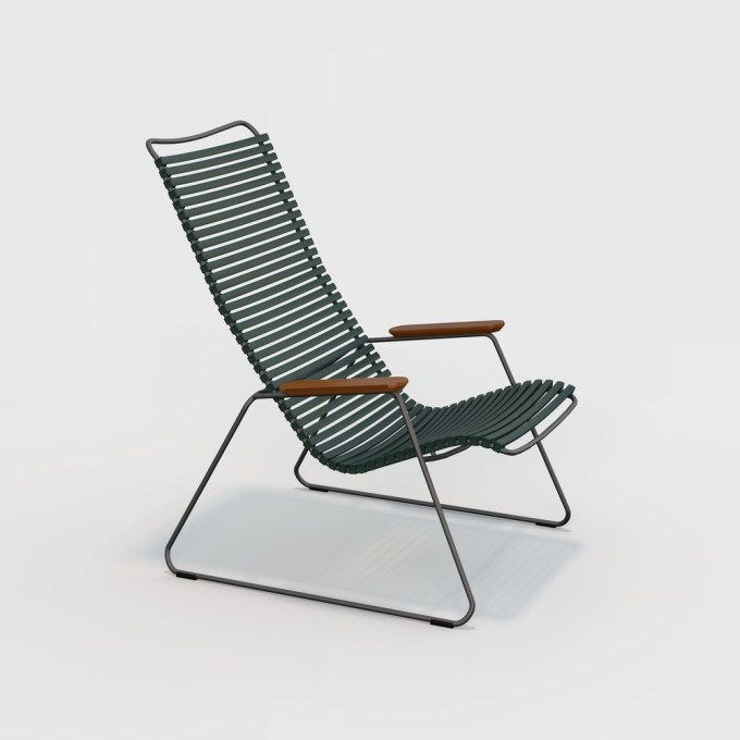 Click Lounge Chair pictured in Pine Green