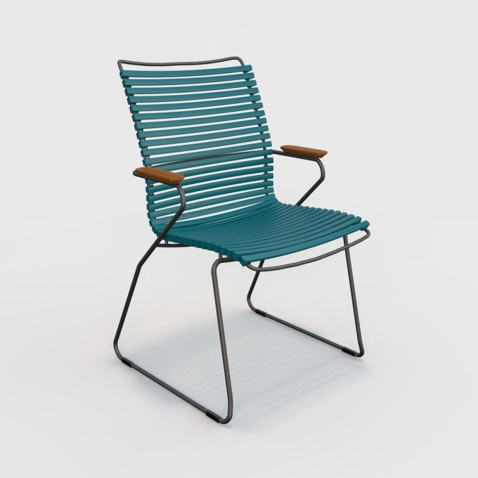 Click Tall Back Dining Chair Petrol