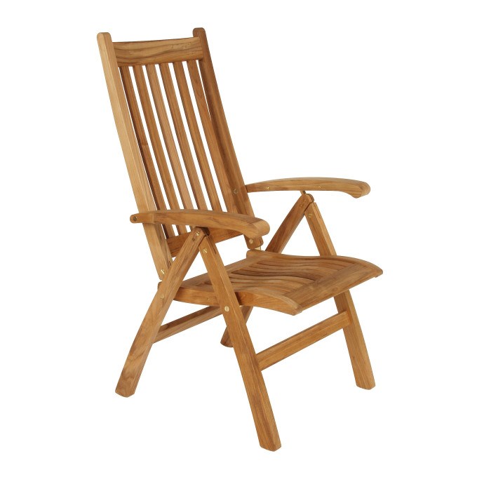 Barlow Tyrie Ascot Teak Highbacked Reclining Chair  by Barlow Tyrie