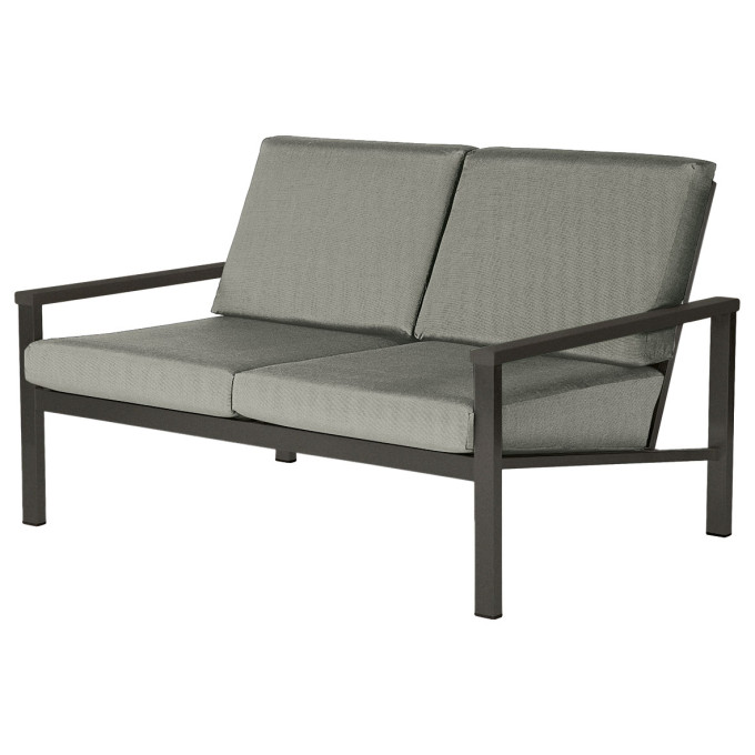 Barlow Tyrie Equinox Stainless Steel Deep Seating Two-Seater Settee