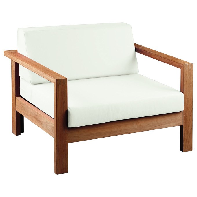 Barlow Tyrie Linear Teak Deep Seating Armchair  by Barlow Tyrie