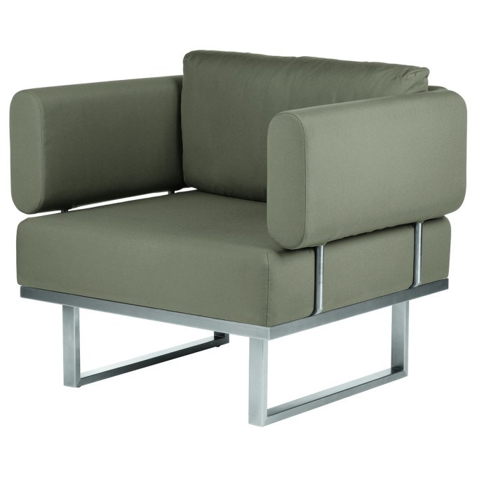 Barlow Tyrie Mercury Stainless Steel Module Deep Seating Armchair