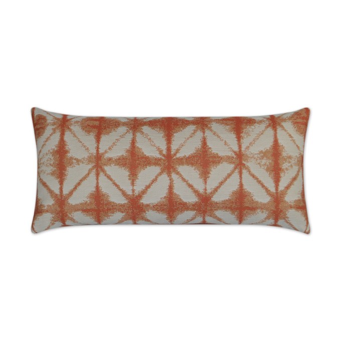 Midori Nectarine Lumbar Outdoor Pillow 24x12  by DV Kap