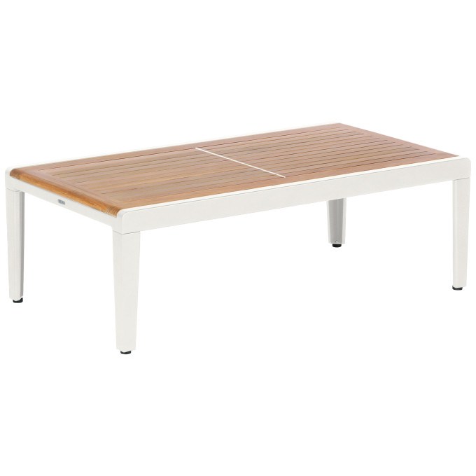 Barlow Tyrie Aura Teak and Aluminum Low Coffee Table 120