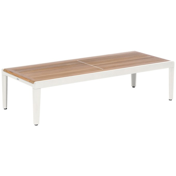Barlow Tyrie Aura Teak and Aluminum Low Coffee Table 160