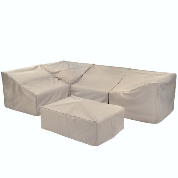 Kingsley Bate Sag Harbor Sectional Curved Armless Settee Cover - Main Panel no sides  by Kingsley Bate