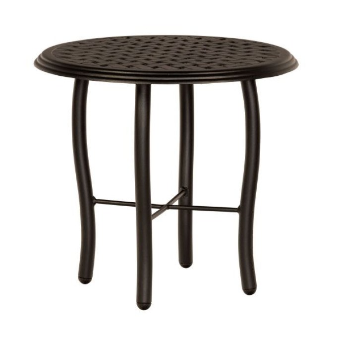 Woodard Thatch Aluminum 22" Round End Table