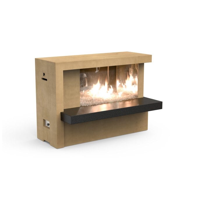 Manhattan Fireplace with Stainless Steel Firebox 