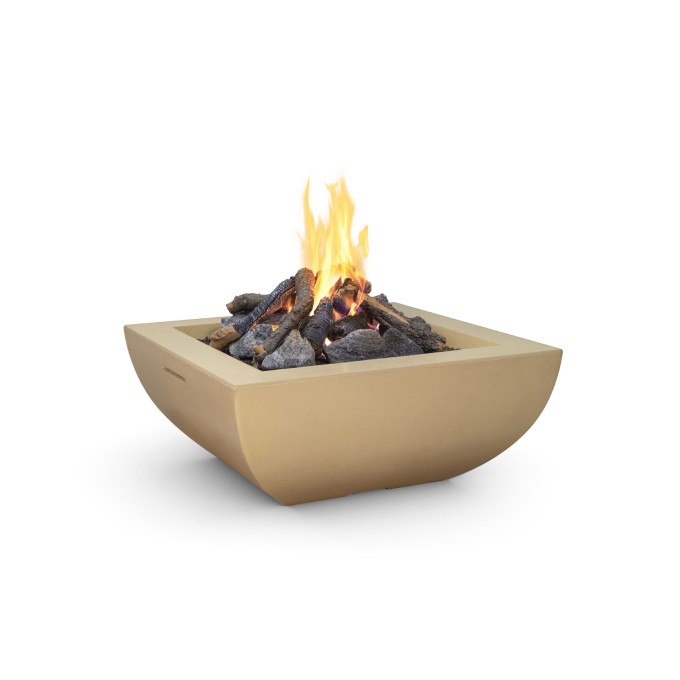 Bordeaux Textured Finish Fire Square Bowl  by CGProducts