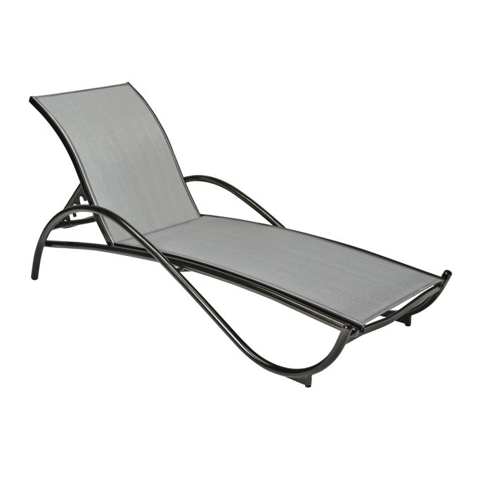 Woodard Tribeca Aluminum Adjustable Sling Chaise Lounge