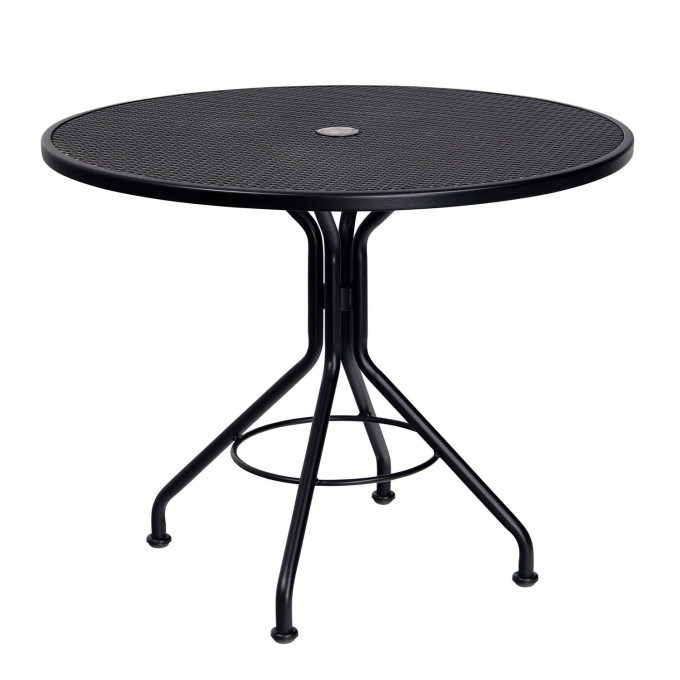 Mesh Contract 36" Round Umbrella Dining Table