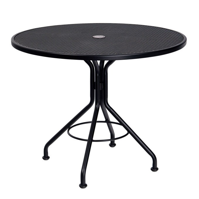 Mesh Contract 42" Round Umbrella Dining Table