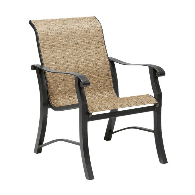 Woodard Cortland Aluminum Sling Dining Chair  by Woodard