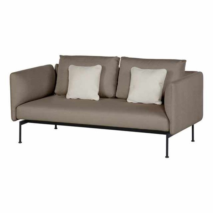 Barlow Tyrie Layout Stainless Steel Deep Seating Double Seat - High Arms  by Barlow Tyrie