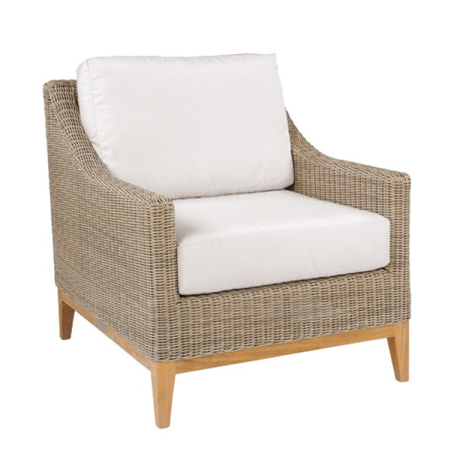 Kingsley Bate Frances Wicker Lounge Chair