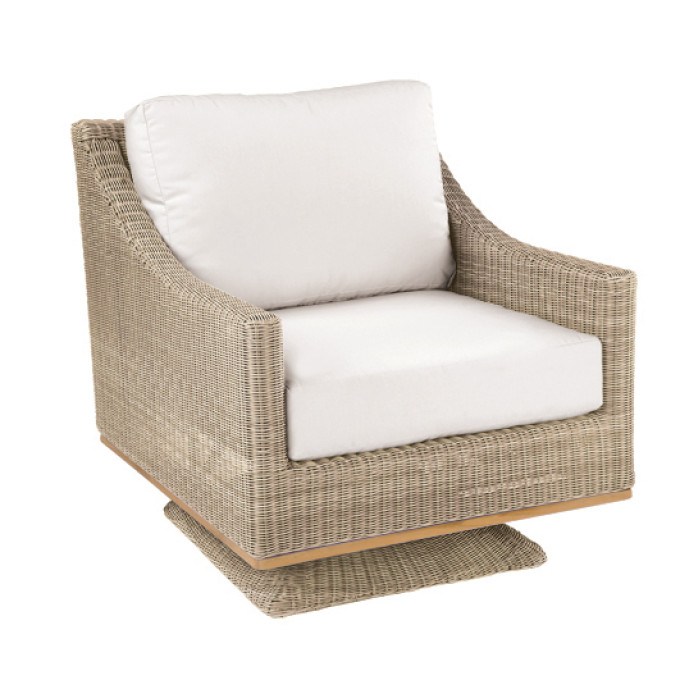 Kingsley Bate Frances Deep Seating Swivel Rocking Lounge Chair in Willow