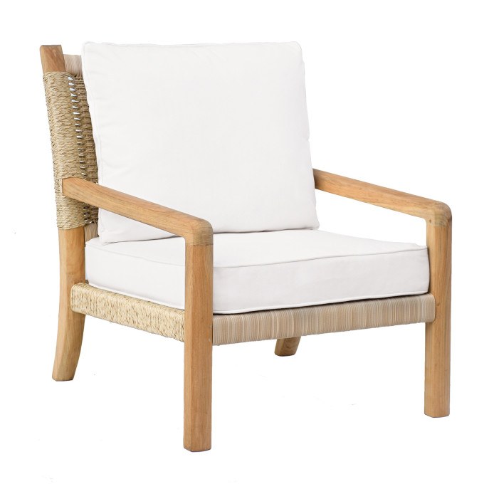Kingsley Bate Hudson Lounge Chair in Natural Cord
