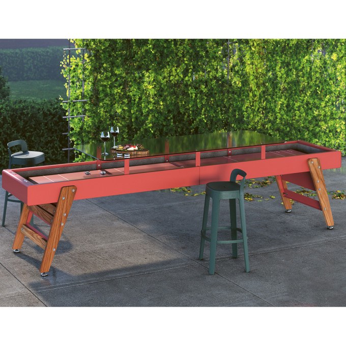 Dining Shuffleboard Table - Terracotta