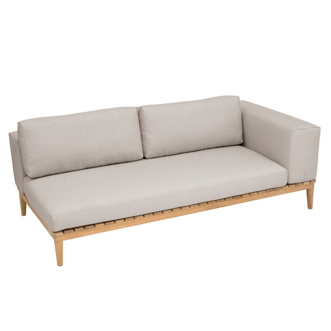 Kingsley Bate Lotus Sectional Settee with Right Arm