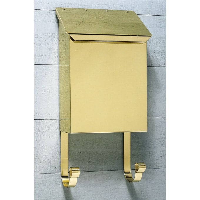 Provincial Brass Mailbox - Wall Mount  by Qualarc