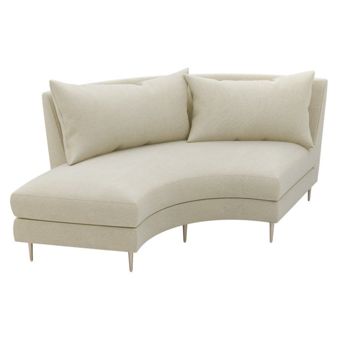 Seasonal Living Fizz Mimosa Tropicale Armless Sofa With Bumper - Left Side Facing  by Seasonal Living