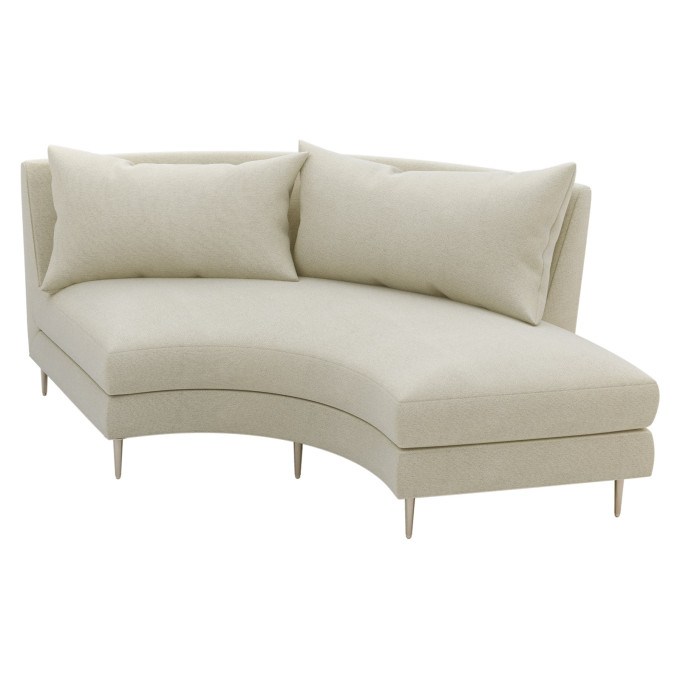 Seasonal Living Fizz Mimosa Tropicale Armless Sofa With Bumper – Right Side  by Seasonal Living