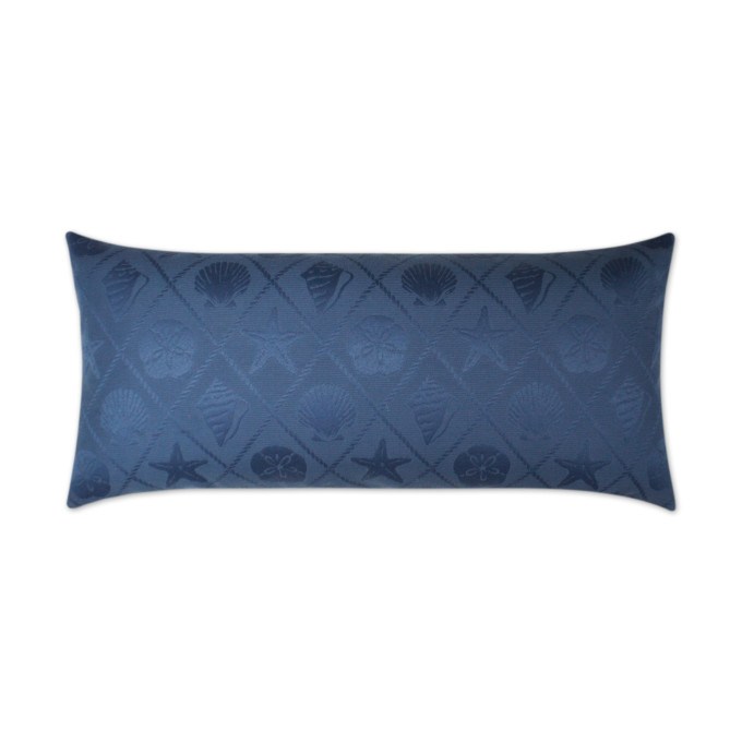 Shell Trellis Lumbar Outdoor Pillow 24x12  by DV Kap