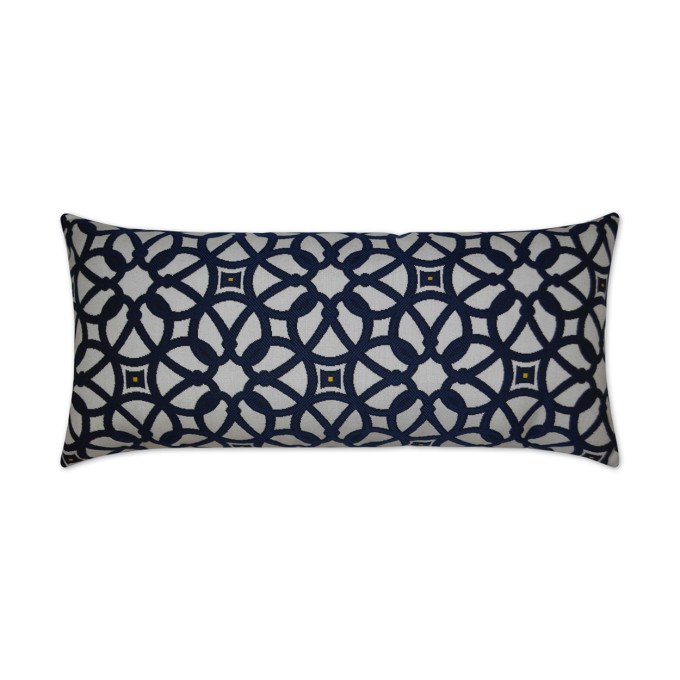Luxe Lumbar Outdoor Pillow 24x12  by DV Kap