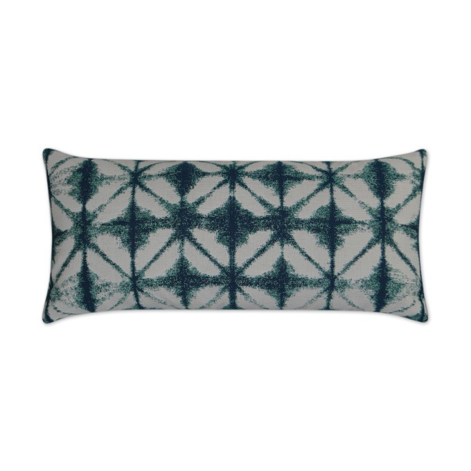Midori Bermuda Lumbar Outdoor Pillow 24x12  by DV Kap