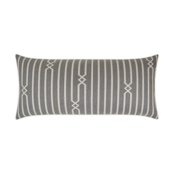 Kitri Stone Lumbar Outdoor Pillow 24x12  by DV Kap