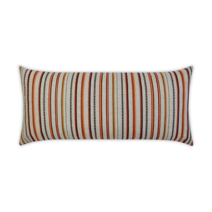 Cullen Garnet Lumbar Outdoor Pillow 24x12  by DV Kap