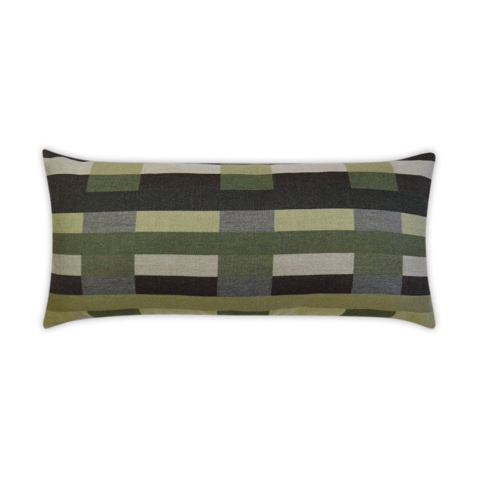 Charleston Palm Lumbar Outdoor Pillow 24x12  by DV Kap