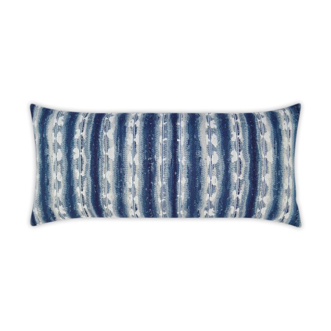Sunshibo Stripe Lumbar Outdoor Pillow 24x12  by DV Kap