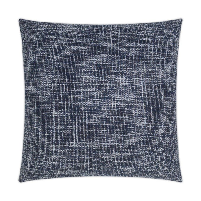 Double Trouble Navy Outdoor Pillow 22x22  by DV Kap