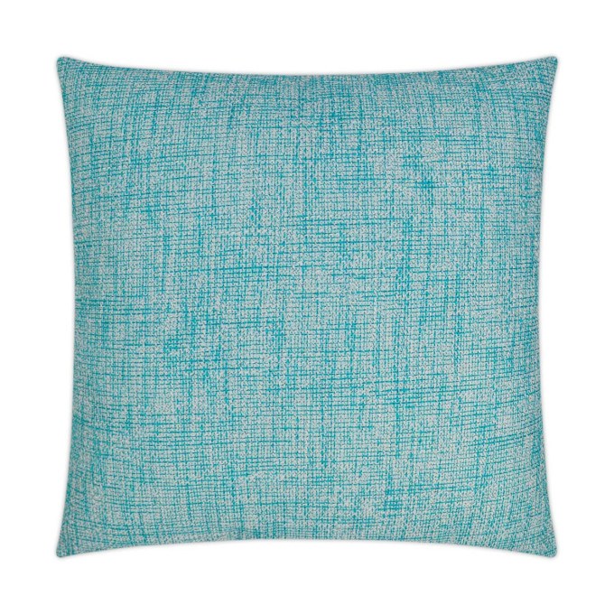 Double Trouble Turquoise Outdoor Pillow 22x22  by DV Kap