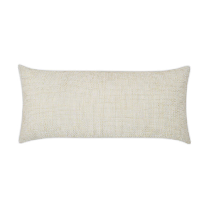 Double Trouble Linen Lumbar Outdoor Pillow 24x12  by DV Kap