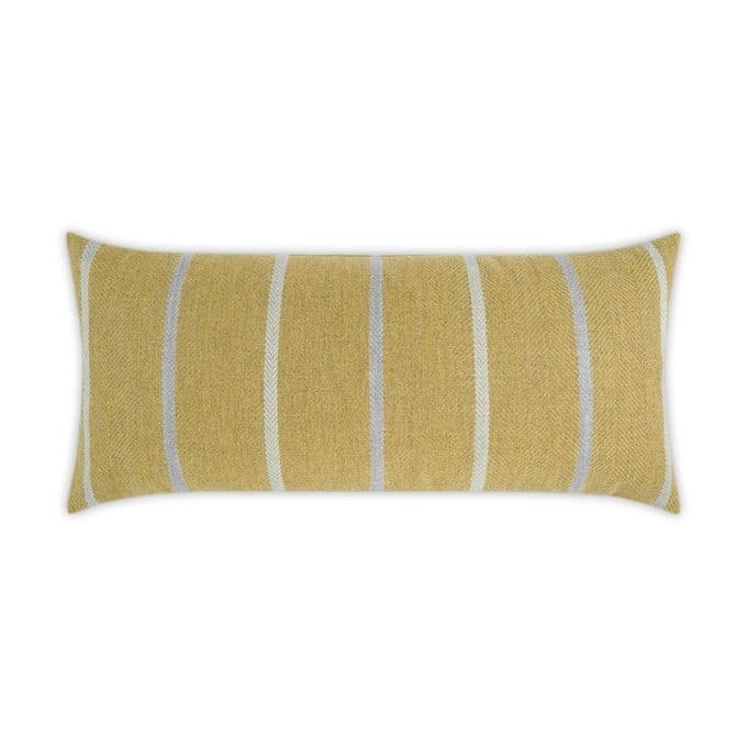 Sterling Saffron Lumbar Outdoor Pillow 24x12  by DV Kap
