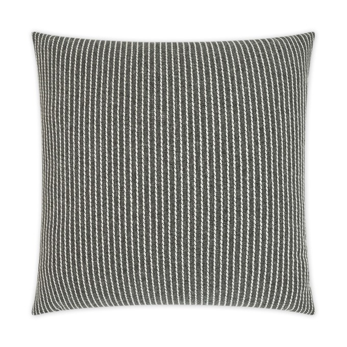 Linus Graphite Outdoor Pillow 22x22  by DV Kap