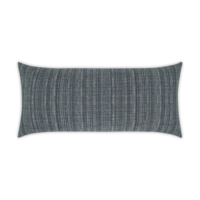 Fiddledidee Navy Lumbar Outdoor Pillow 24x12  by DV Kap