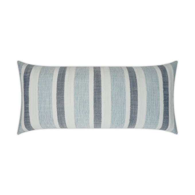 Austin Blue Lumbar Outdoor Pillow 24x12  by DV Kap